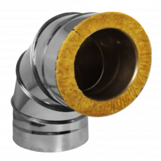 Отвод для дымохода 150/230мм 90° нержавеющая сталь