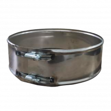 Хомут обжимной для дымоходов 150мм нержавеющая сталь