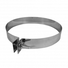 Хомут настенный 150мм нержавеющая сталь 1 шуруп 