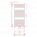 Полотенцесушитель Thermal Trend KH450970S 45x97см белый
