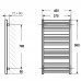 Полотенцесушитель Terma 400x960мм 344Вт белый M01 con SX