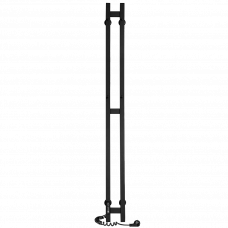 Полотенцесушитель 80x105x1200мм 81Вт Duet CK3 ERA-3 черный подключение слева 
