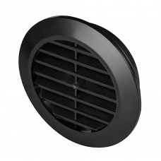 Вентиляционная решетка для двери 60мм черный Awenta