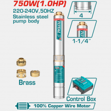 Насос погружной 750Вт 80м Total TWP57506