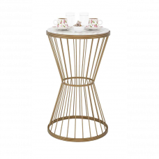 Стол кофейный Aytug золотистый 58x34см