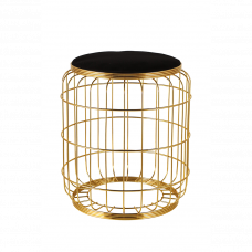 Банкетка Камелия золотистый 47x40см 