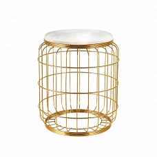 Банкетка Камелия золотистый 47x40см