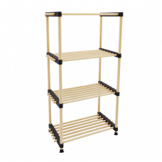 Полка деревянная многоцелевая модульная 4-уровневая SEO8150 92.5x42.5x28см