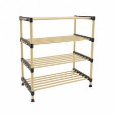 Полка деревянная многоцелевая модульная 4-уровневая для обуви SEO8174 62.5х76х28см