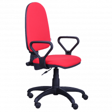 Кресло офисное Prestij Lux красный AMF-1 A-28