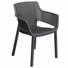 Стул пластиковый Elisa графит