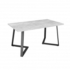 Стол обеденный Frida Бетон/черный 150х80х75см