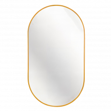 Зеркало овальное 500х800мм золотистый