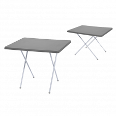 Стол складной 80x60x50/62см серый 