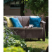Диван садовый Corfu II Love Seat коричневый
