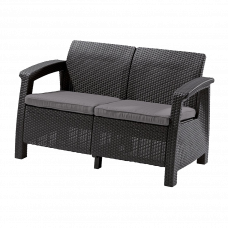 Диван садовый Corfu II Love Seat графит