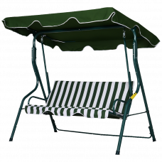 Качели садовые Technoworker Rodos 110х172см зеленый/белый