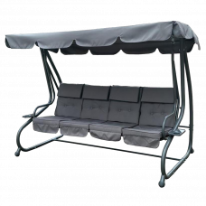 Качели садовые Thasos серый 232х120х164см