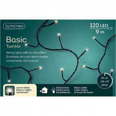 Гирлянда электрическая 120LED 9м тепло-белый