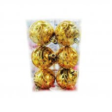 Decoratiuni pentru brad Globuri 6cm 6buc.