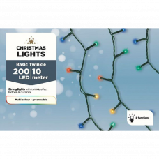 Гирлянда электрическая 200LED 10м разноцветный
