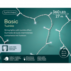 Гирлянда электрическая 360LED 27м белый