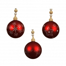 Украшения елочные Шары 8см 1шт.