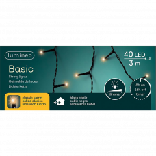 Гирлянда электрическая 40LED 3м тепло-белый
