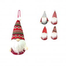 Украшения елочные Гном 10х20см