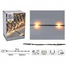 Гирлянда 320Led 2400см тепло-белый 