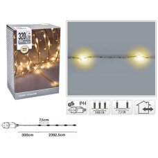 Гирлянда 320Led 2400см тепло-белый 