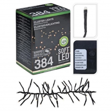 Гирлянда 384Led 240см тепло-белый 8реж.