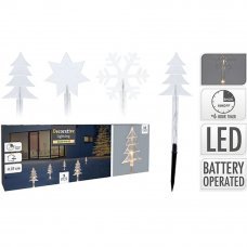 Набор световых фигур 5шт 15LED 37см 2xAA таймер