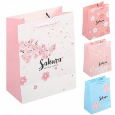 Пакет подарочный Сакура 31x42см в ассортименте 