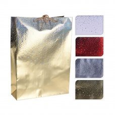 Пакет подарочный Звезды 34х25х9см в ассортименте 