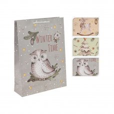 Пакет подарочный 16x11x6см в ассортименте 