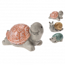 Фигурка садовая Черепаха/еж/улитка 12см