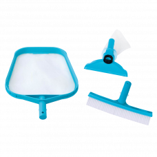 Набор для чистки бассейна 29056 (сачёк, щётка, насос)