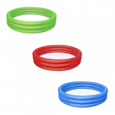 Бассейн надувной для детей 122х25см 140л 3 цвета 2+