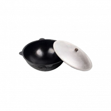 Казан чугунный узбекский с крышкой 12л