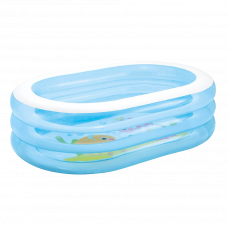 Бассейн надувной детский 57482 Sea Friends 163x107x46см 238л 