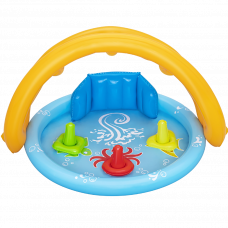 Бассейн надувной детский Ракушка 115x89x76см 45л 1+