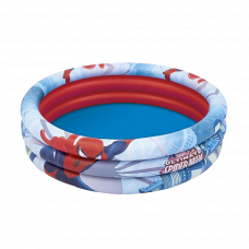 Бассейн надувной детский Человек паук 122х30см 200л 2+