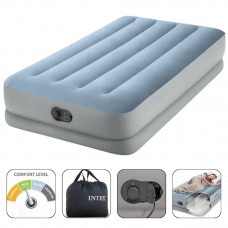 Матрас надувной Velur Mid-Rise Comfort 99x191x36см с портативным USB-насосом