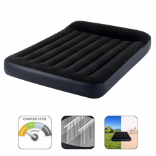 Матрас надувной Pillow Rest Classic 137x191x25см с подголовником и насосом 