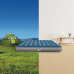 Матрас надувной Queen Prestige Downy 152x203x25см с насосом