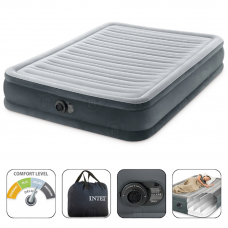 Матрас надувной Velur Comfort Plush 137x191x33см с насосом