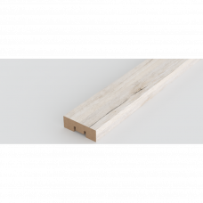 Рейки интерьерные МДФ Stella Briona Standart дуб санремо белый 40x16мм 2.7м