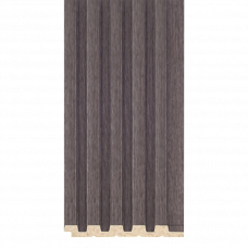 Панель декоративная гофрированная дюрополимер 12х120х2900мм AP006-9 дуб антрацит 