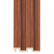 Панель декоративная гофрированная дюрополимер 20х120х2900мм AP001-3 орех